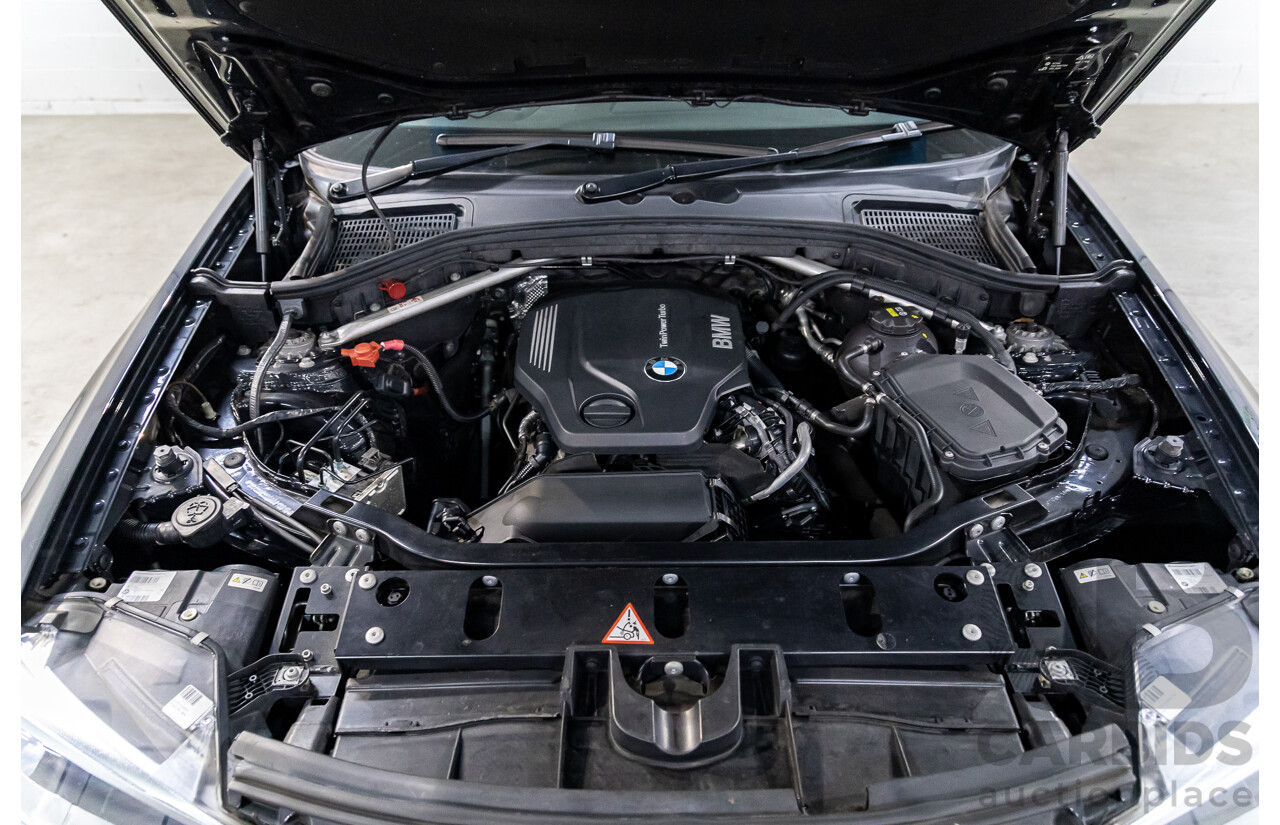 02/2016 BMW X3 xDrive20d M Sport (4WD) F25 MY16 4d Wagon Black Sapphire Metallic Turbo Diesel 2.0L