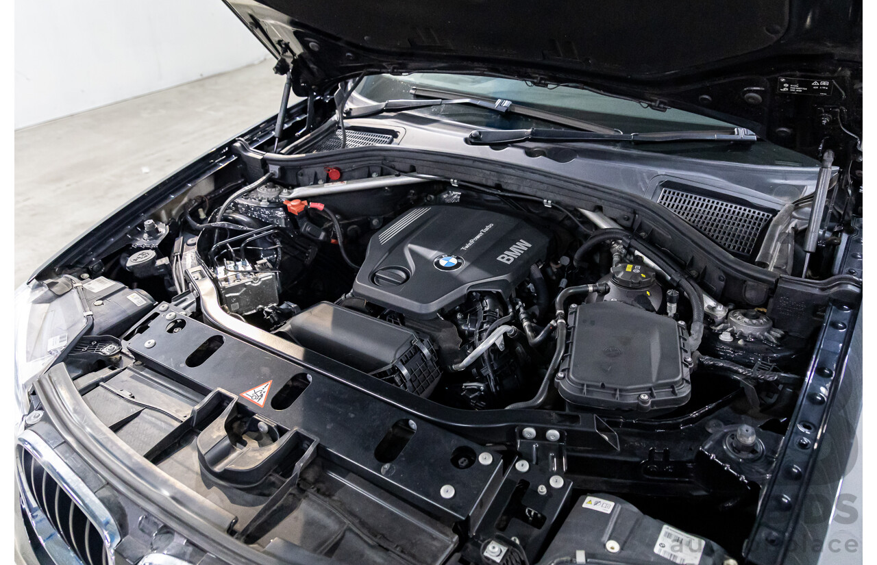 02/2016 BMW X3 xDrive20d M Sport (4WD) F25 MY16 4d Wagon Black Sapphire Metallic Turbo Diesel 2.0L