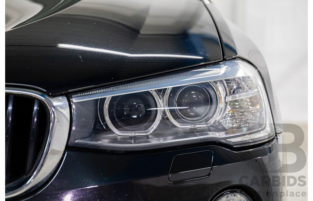 02/2016 BMW X3 xDrive20d M Sport (4WD) F25 MY16 4d Wagon Black Sapphire Metallic Turbo Diesel 2.0L