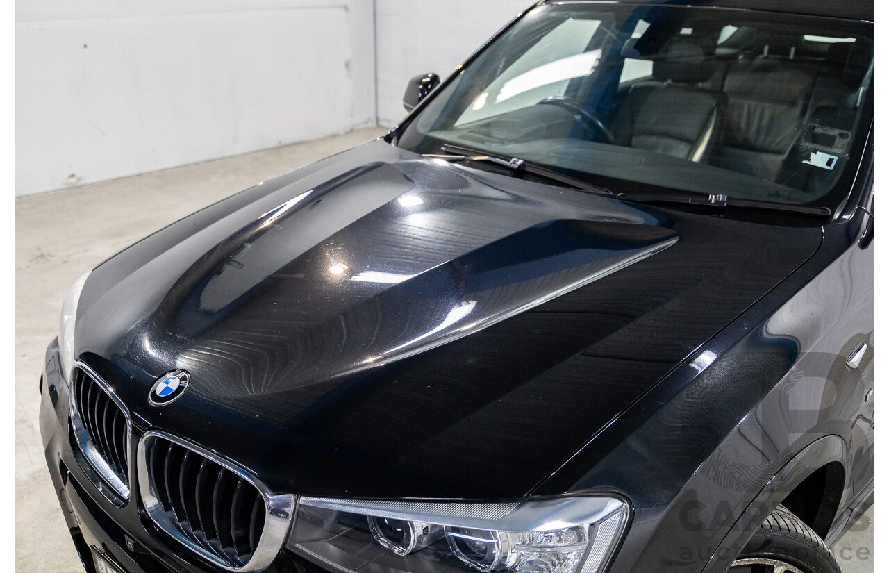 02/2016 BMW X3 xDrive20d M Sport (4WD) F25 MY16 4d Wagon Black Sapphire Metallic Turbo Diesel 2.0L