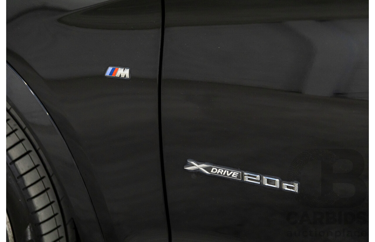 02/2016 BMW X3 xDrive20d M Sport (4WD) F25 MY16 4d Wagon Black Sapphire Metallic Turbo Diesel 2.0L