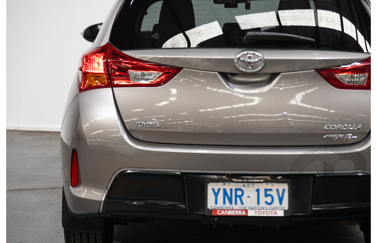 8/2014 Toyota Corolla Ascent Sport ZRE182R 5d Hatchback Advant Garde Bronze Metallic 1.8L