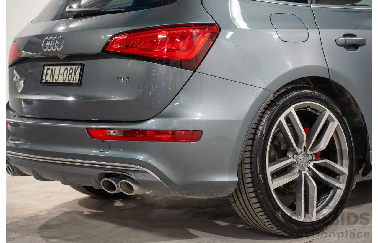 1/2015 Audi SQ5 3.0 TDI Quattro 8R MY15 5d Wagon Monsoon Grey Metallic Twin Turbo Diesel V6 3.0L