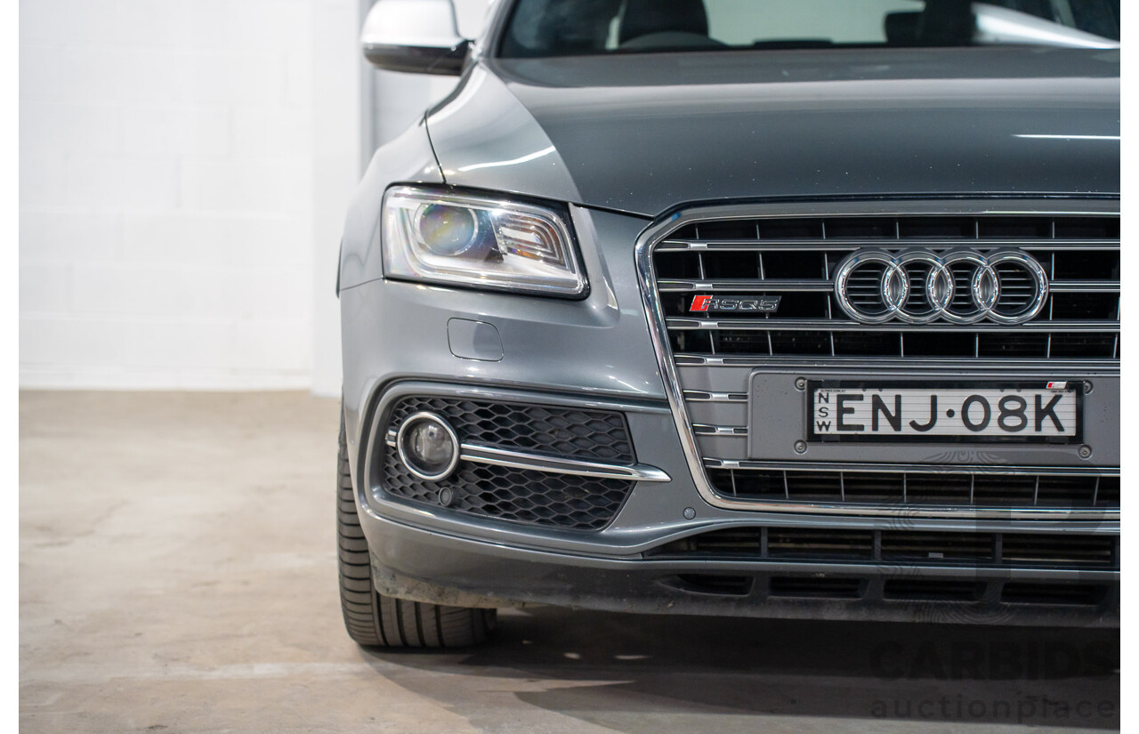 1/2015 Audi SQ5 3.0 TDI Quattro 8R MY15 5d Wagon Monsoon Grey Metallic Twin Turbo Diesel V6 3.0L