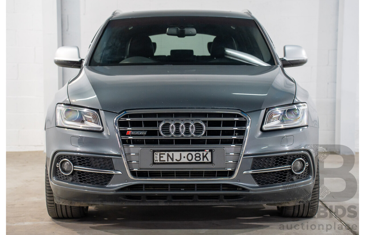 1/2015 Audi SQ5 3.0 TDI Quattro 8R MY15 5d Wagon Monsoon Grey Metallic Twin Turbo Diesel V6 3.0L