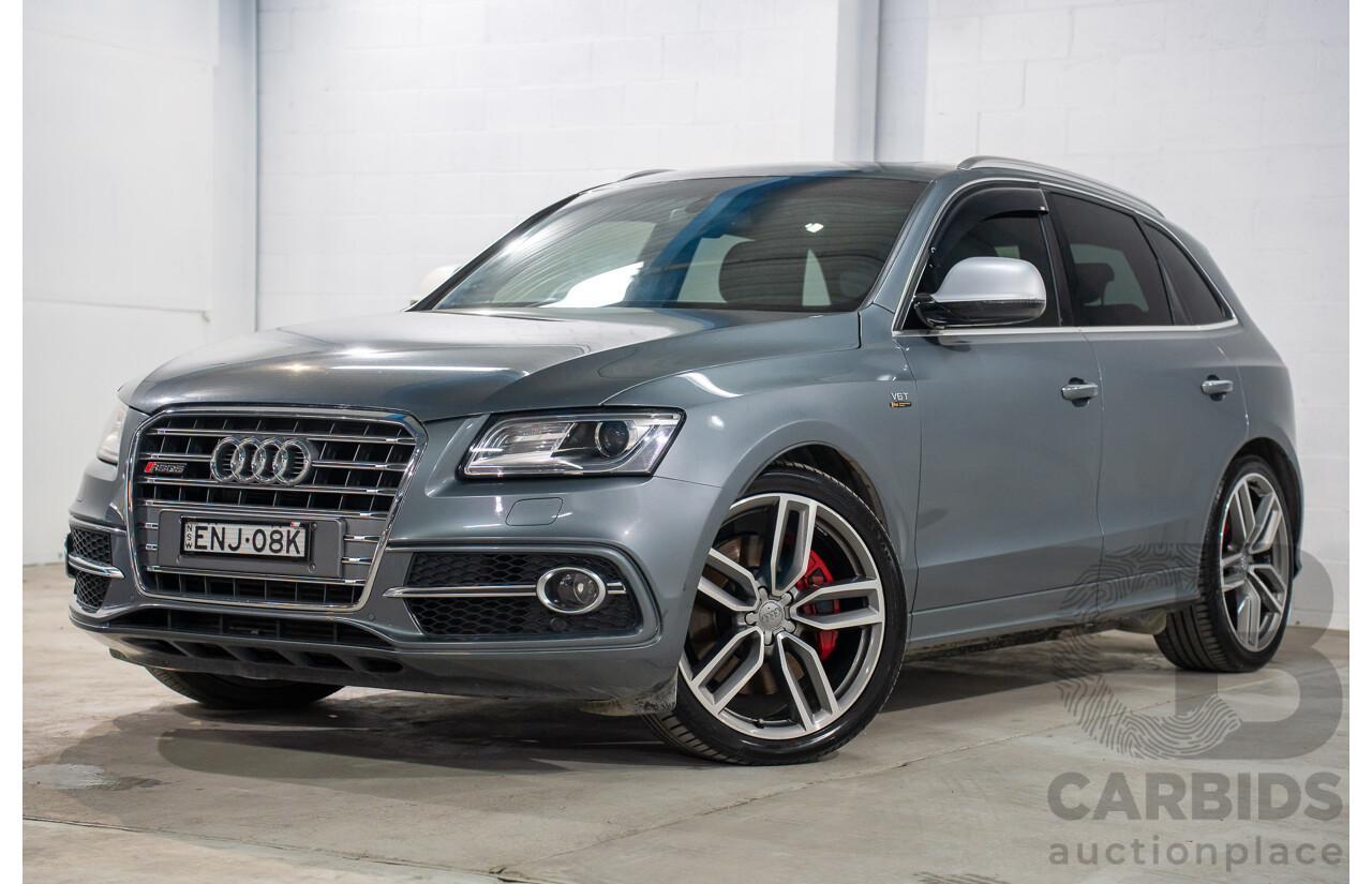 1/2015 Audi SQ5 3.0 TDI Quattro 8R MY15 5d Wagon Monsoon Grey Metallic Twin Turbo Diesel V6 3.0L