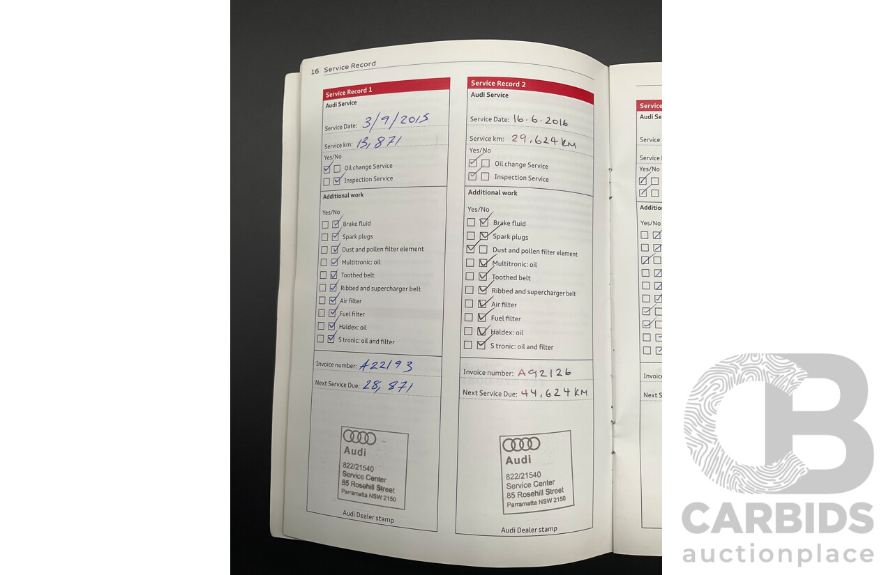 1/2015 Audi SQ5 3.0 TDI Quattro 8R MY15 5d Wagon Monsoon Grey Metallic Twin Turbo Diesel V6 3.0L