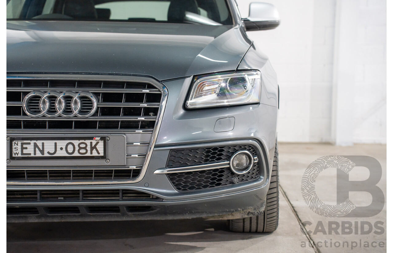 1/2015 Audi SQ5 3.0 TDI Quattro 8R MY15 5d Wagon Monsoon Grey Metallic Twin Turbo Diesel V6 3.0L