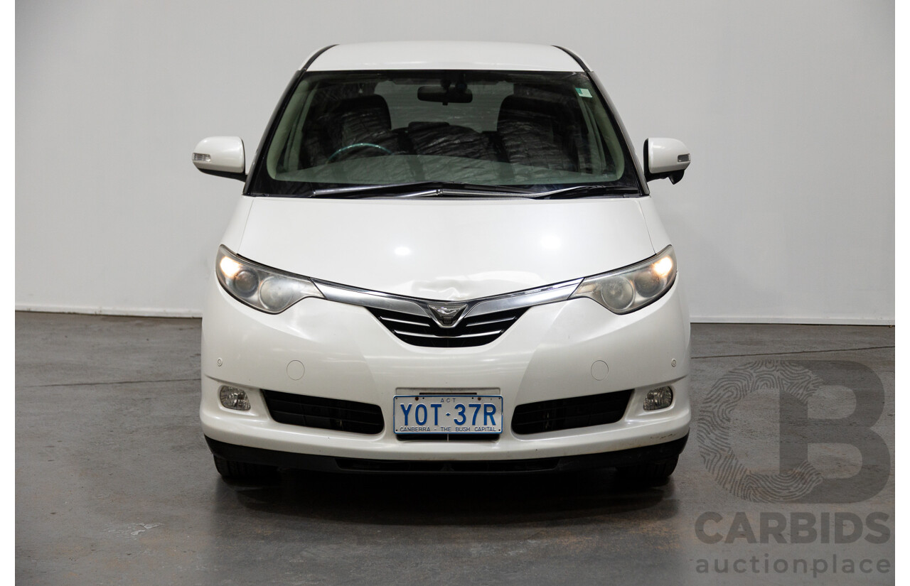 11/2007 Toyota Estima Hybrid (AWD) AHR20W 4d Wagon White 2.4L - 8 Seats