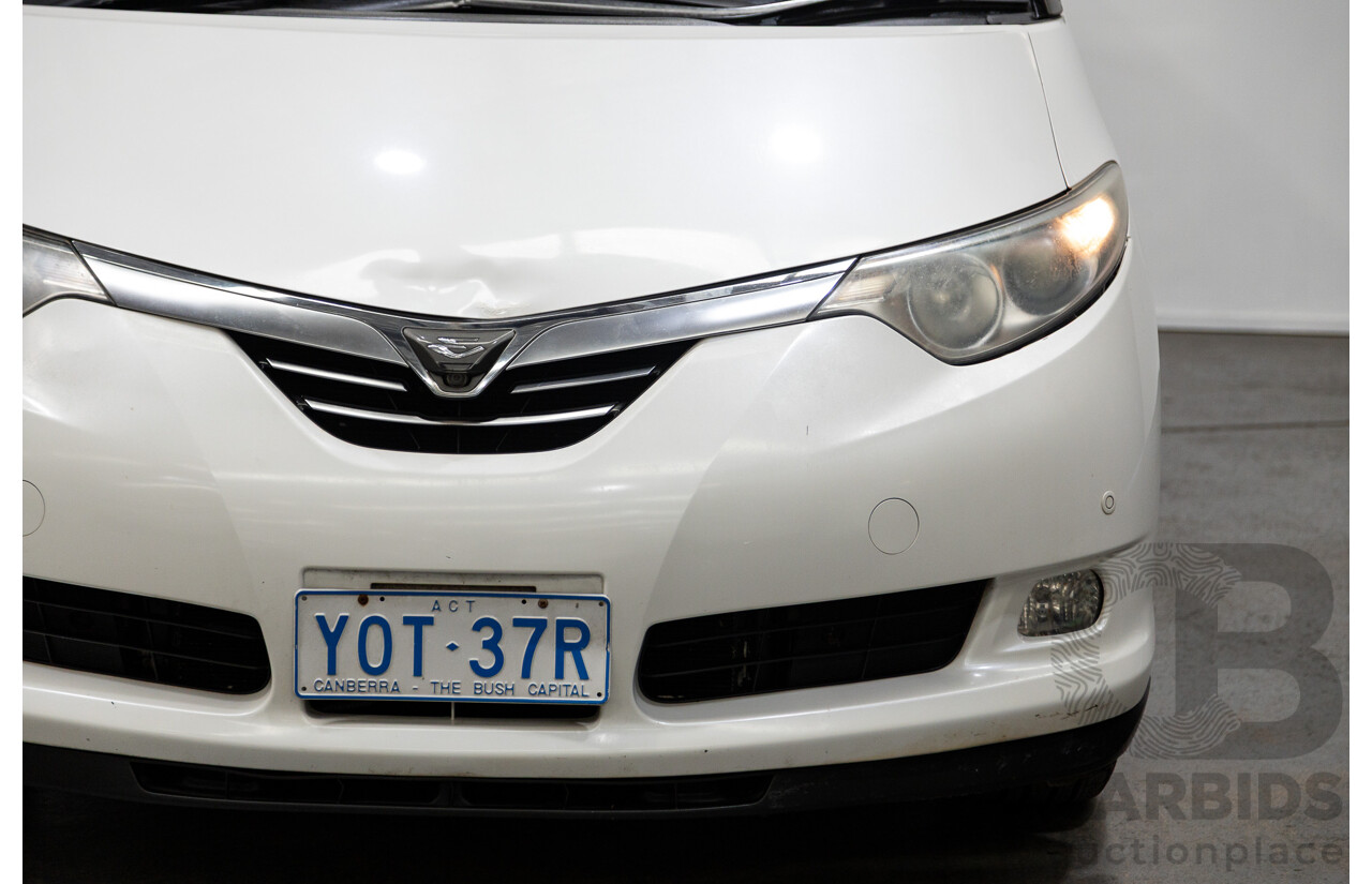 11/2007 Toyota Estima Hybrid (AWD) AHR20W 4d Wagon White 2.4L - 8 Seats