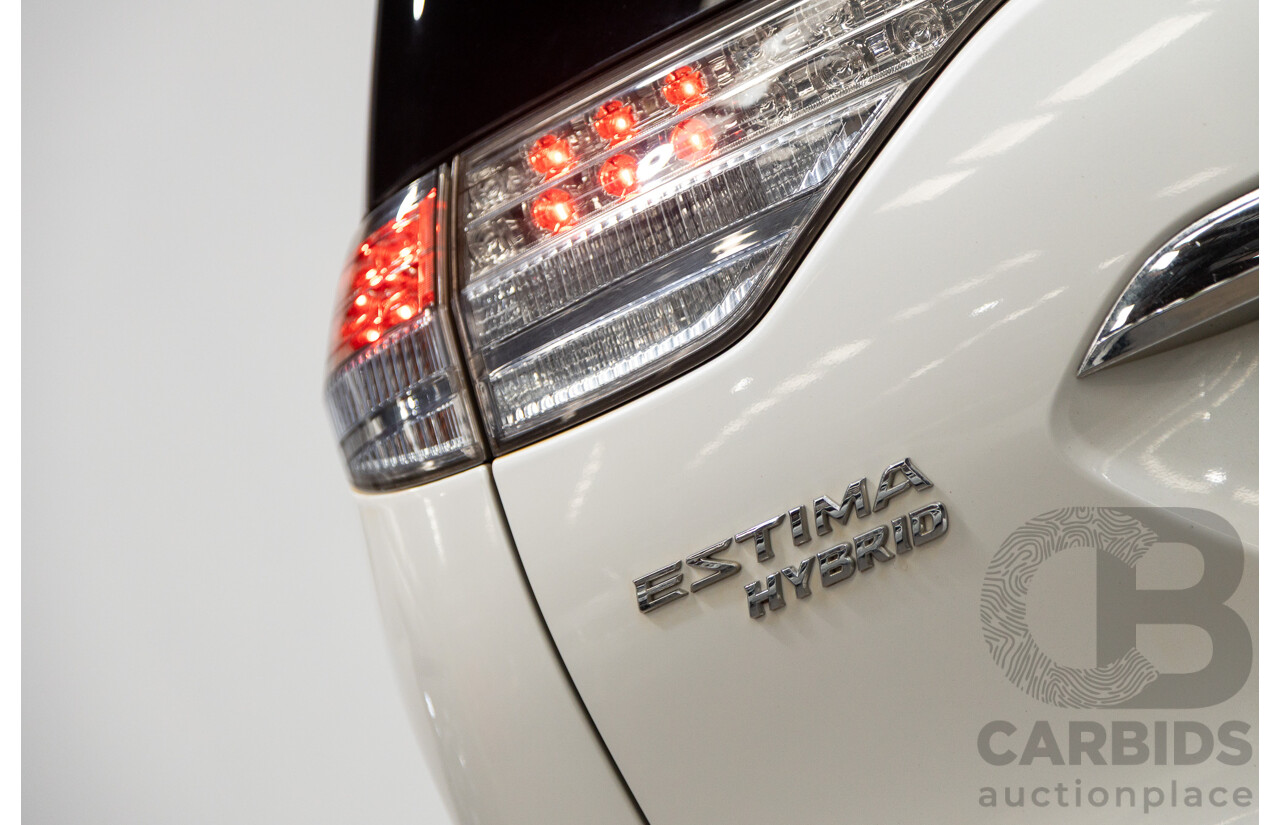 11/2007 Toyota Estima Hybrid (AWD) AHR20W 4d Wagon White 2.4L - 8 Seats