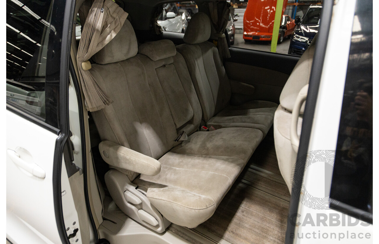 11/2007 Toyota Estima Hybrid (AWD) AHR20W 4d Wagon White 2.4L - 8 Seats