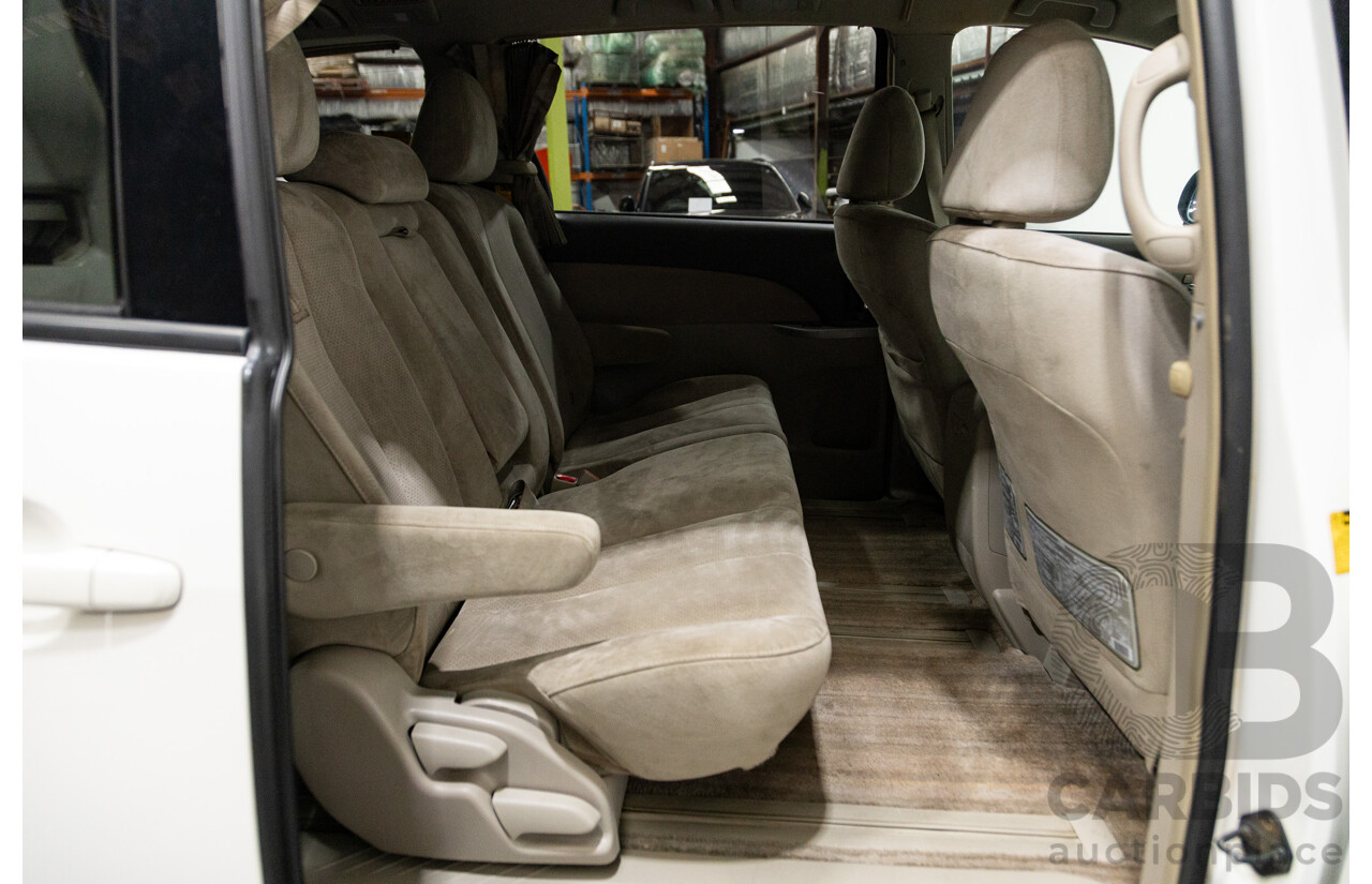 11/2007 Toyota Estima Hybrid (AWD) AHR20W 4d Wagon White 2.4L - 8 Seats