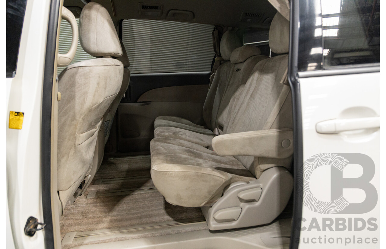 11/2007 Toyota Estima Hybrid (AWD) AHR20W 4d Wagon White 2.4L - 8 Seats
