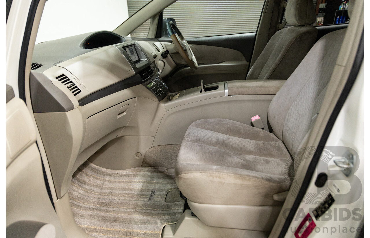 11/2007 Toyota Estima Hybrid (AWD) AHR20W 4d Wagon White 2.4L - 8 Seats