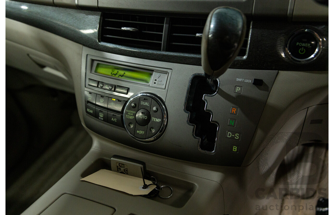 11/2007 Toyota Estima Hybrid (AWD) AHR20W 4d Wagon White 2.4L - 8 Seats