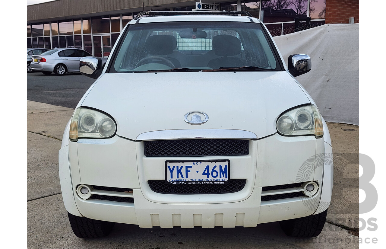 6/2009 Great Wall V240 (4x4) K2 Dual Cab Utility White 2.4L