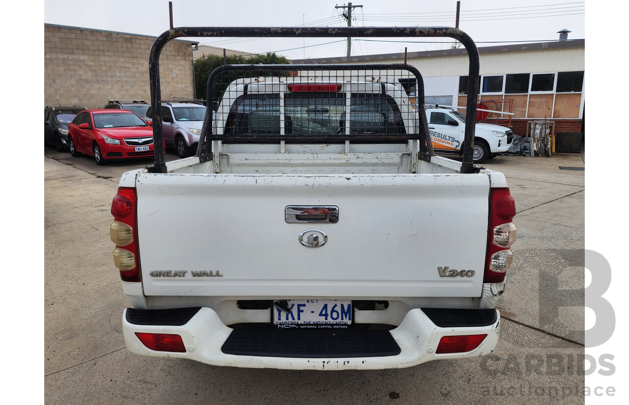 6/2009 Great Wall V240 (4x4) K2 Dual Cab Utility White 2.4L
