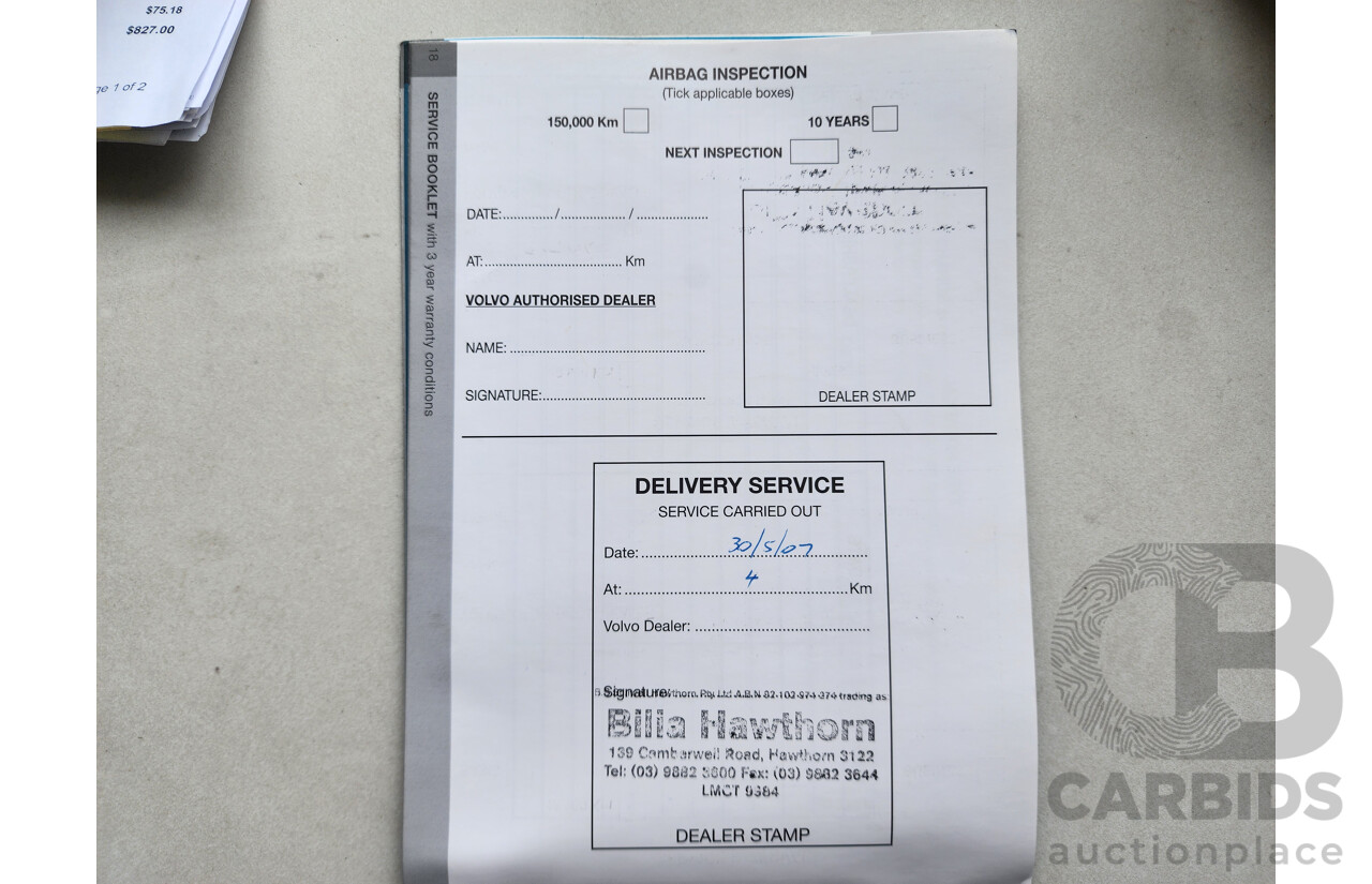 3/2007 Volvo V50 2.4 S MY07 4d Wagon Blue 2.4L