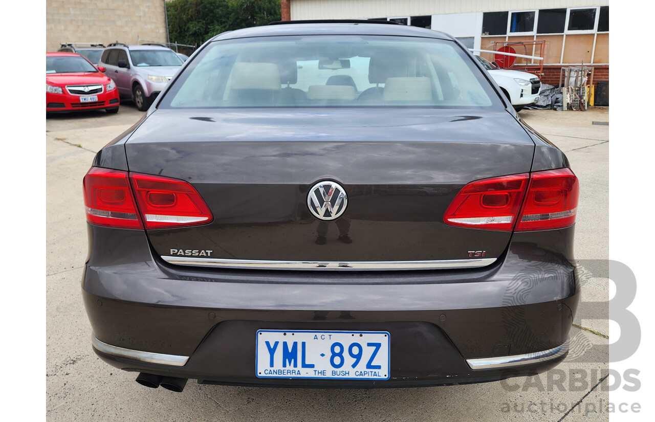 4/2012 Volkswagen Passat 118 TSI 3C MY12 4d Sedan Brown 1.8L