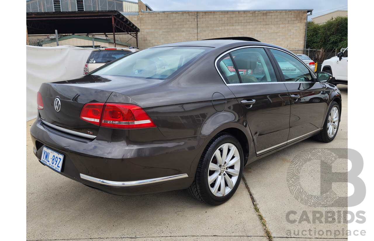 4/2012 Volkswagen Passat 118 TSI 3C MY12 4d Sedan Brown 1.8L