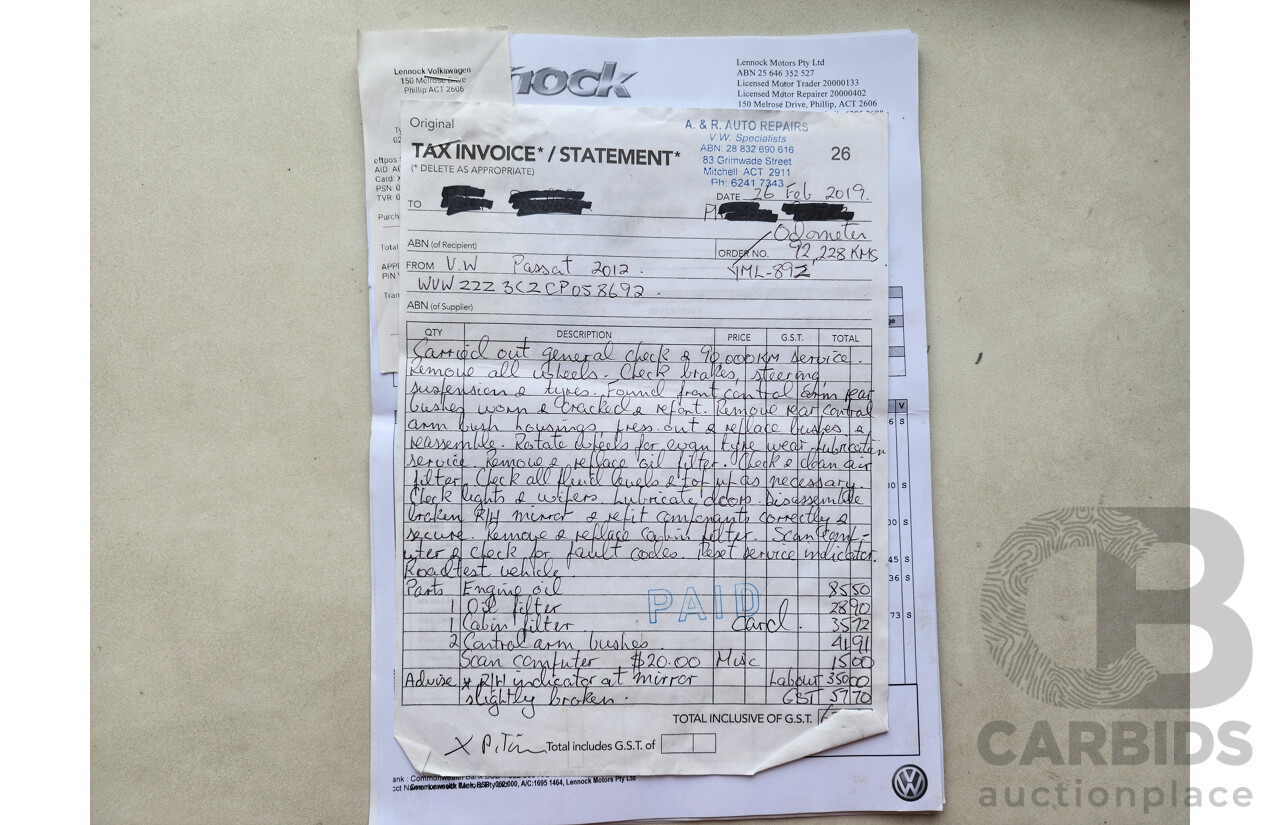 4/2012 Volkswagen Passat 118 TSI 3C MY12 4d Sedan Brown 1.8L