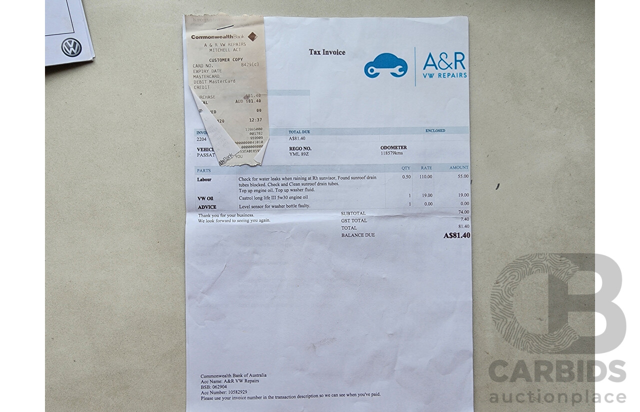 4/2012 Volkswagen Passat 118 TSI 3C MY12 4d Sedan Brown 1.8L