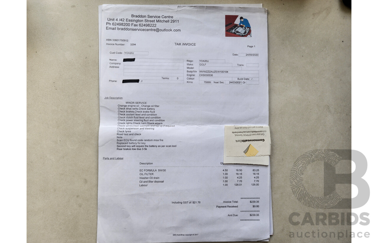 11/2013 Volkswagen Golf 90 TSI Comfortline AU 5d Hatchback Silver 1.4L