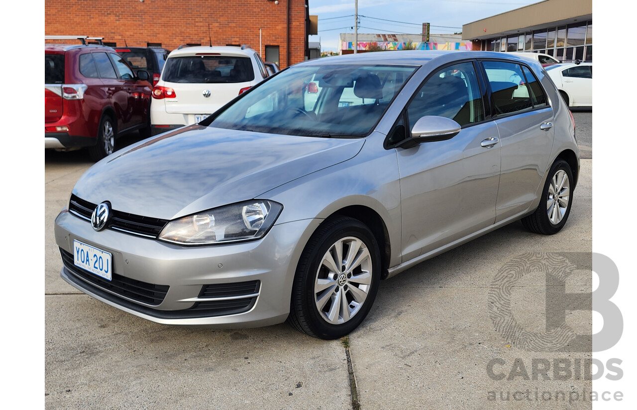 11/2013 Volkswagen Golf 90 TSI Comfortline AU 5d Hatchback Silver 1.4L