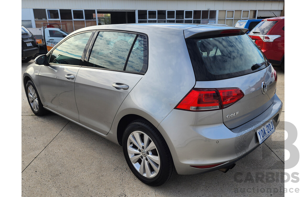 11/2013 Volkswagen Golf 90 TSI Comfortline AU 5d Hatchback Silver 1.4L