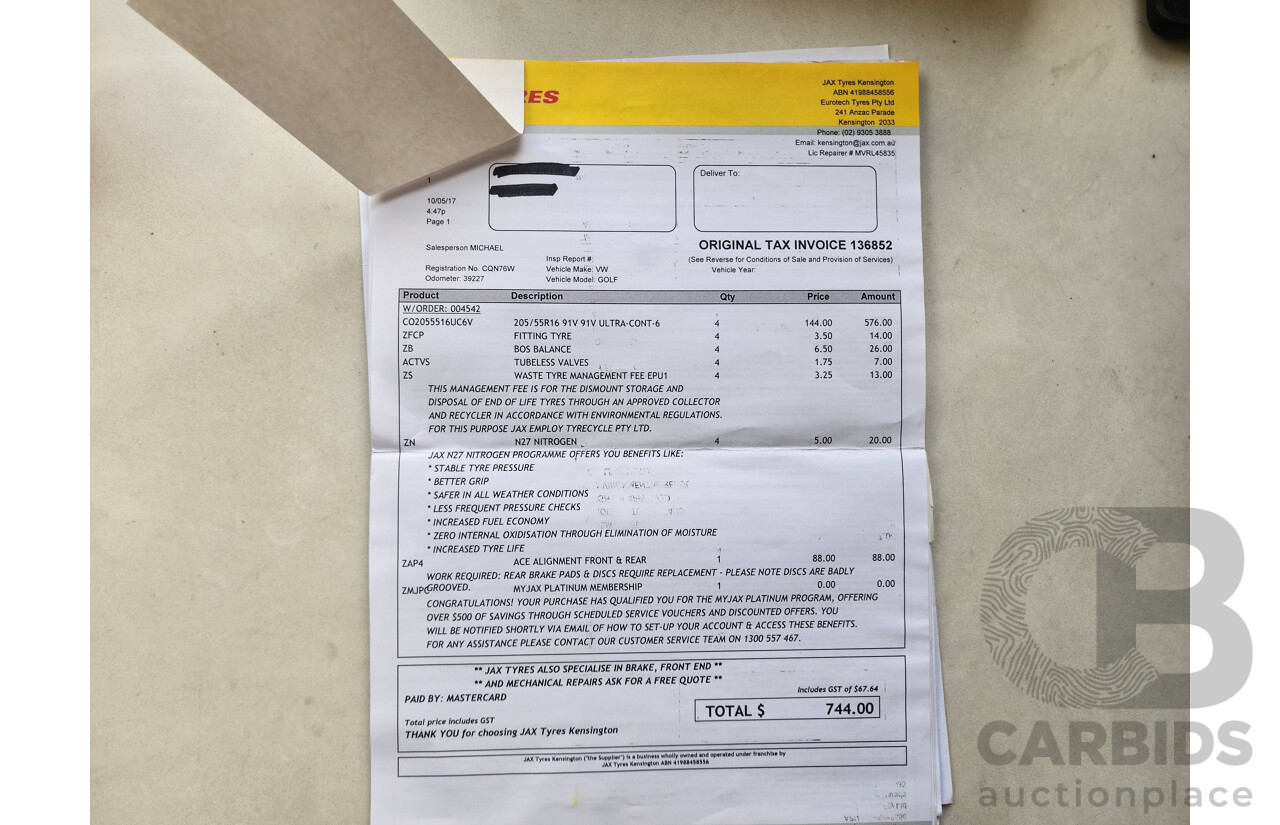 11/2013 Volkswagen Golf 90 TSI Comfortline AU 5d Hatchback Silver 1.4L