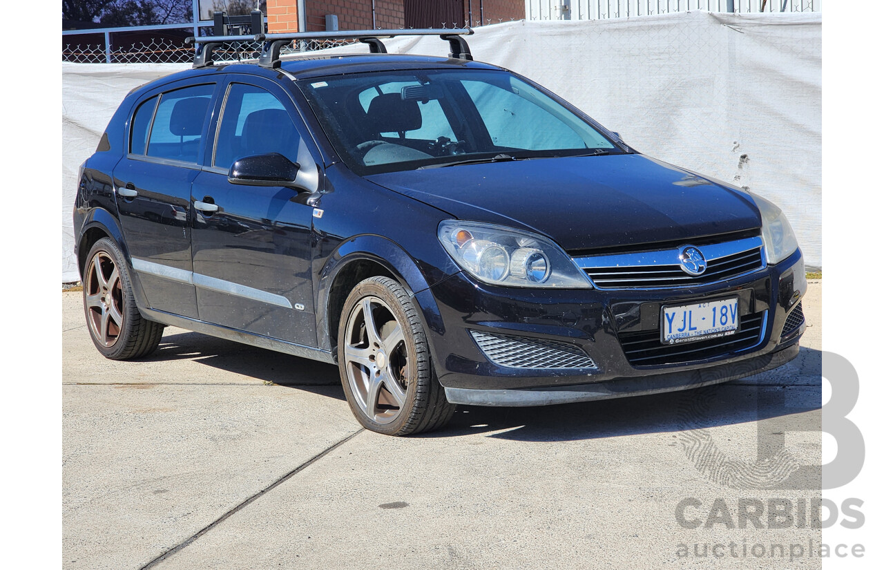 1/2008 Holden Astra CD AH MY08 5d Hatchback Black 1.8L
