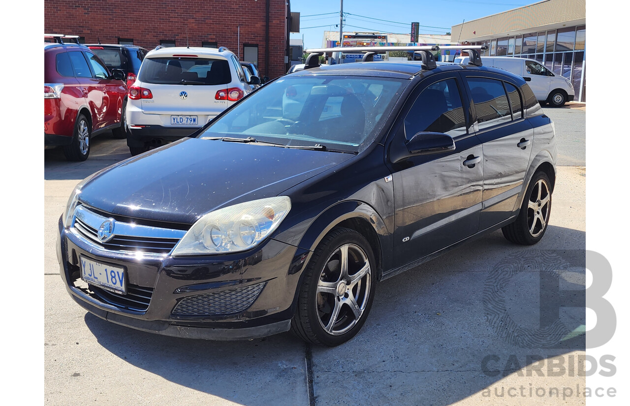 1/2008 Holden Astra CD AH MY08 5d Hatchback Black 1.8L