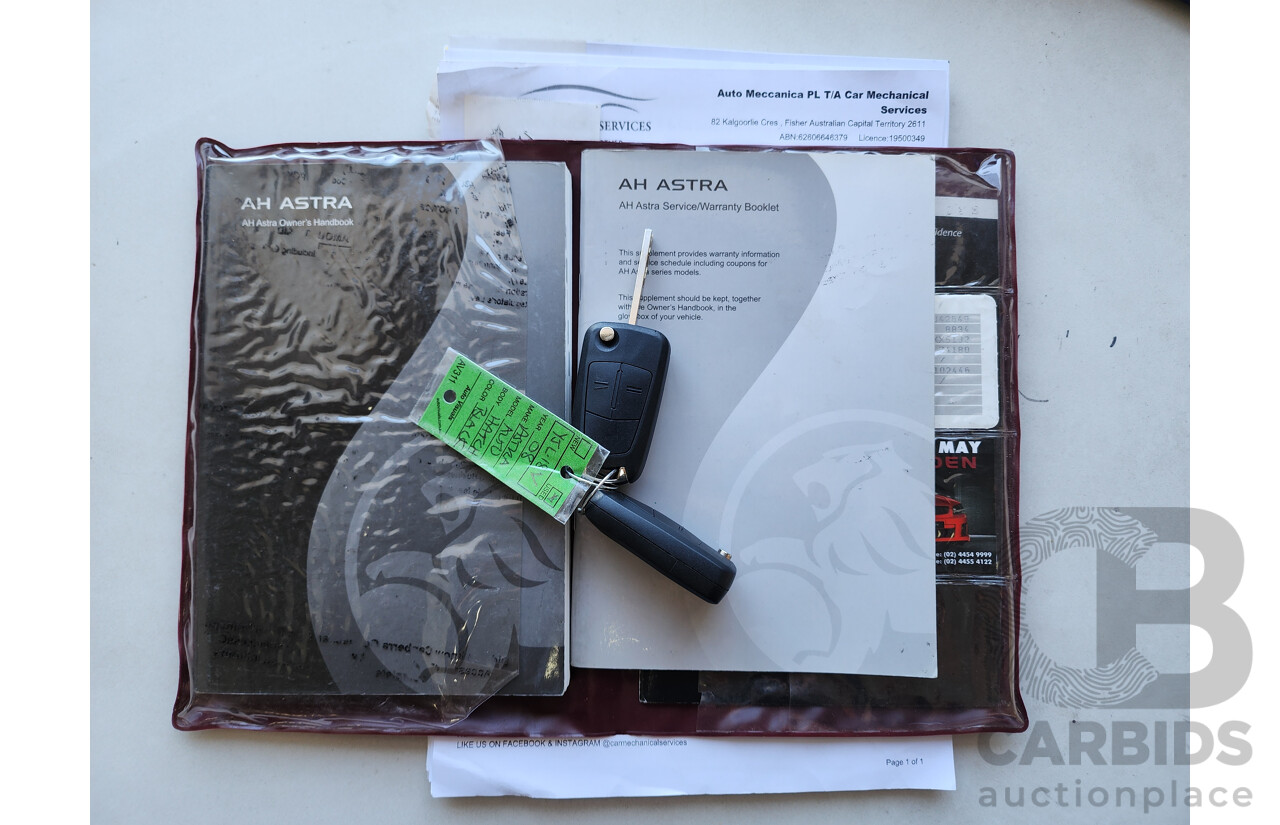 1/2008 Holden Astra CD AH MY08 5d Hatchback Black 1.8L