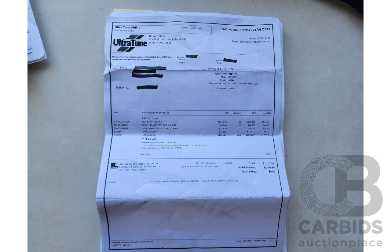 1/2008 Holden Astra CD AH MY08 5d Hatchback Black 1.8L