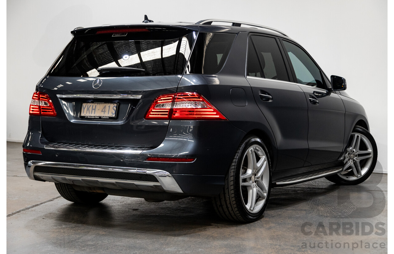 08/2014 Mercedes-Benz ML350 AMG Pack CDI BLUETEC (AWD) W166 MY14 4D Wagon Tenorite Grey Metallic Turbo Diesel 3.0L