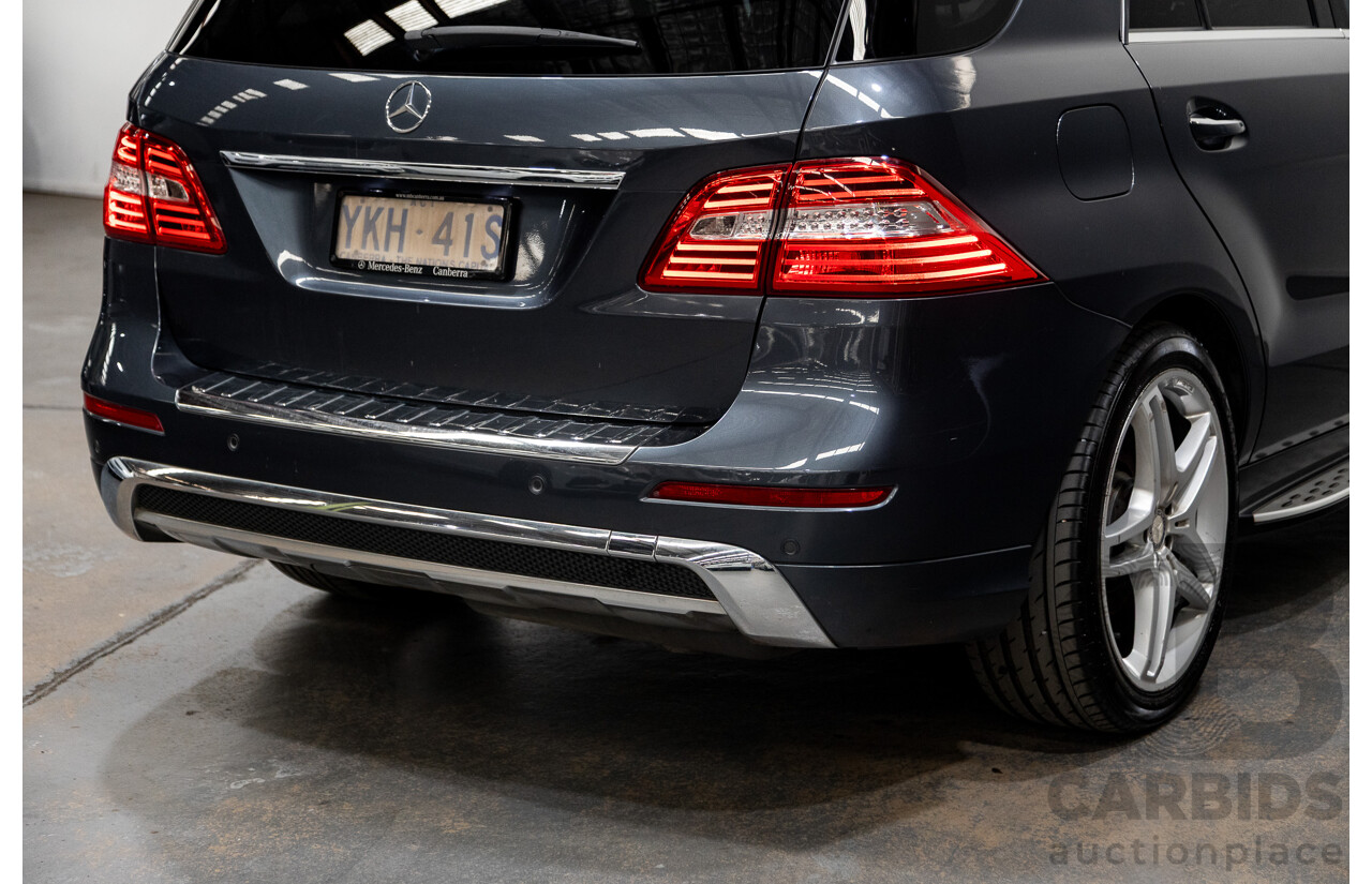 08/2014 Mercedes-Benz ML350 AMG Pack CDI BLUETEC (AWD) W166 MY14 4D Wagon Tenorite Grey Metallic Turbo Diesel 3.0L