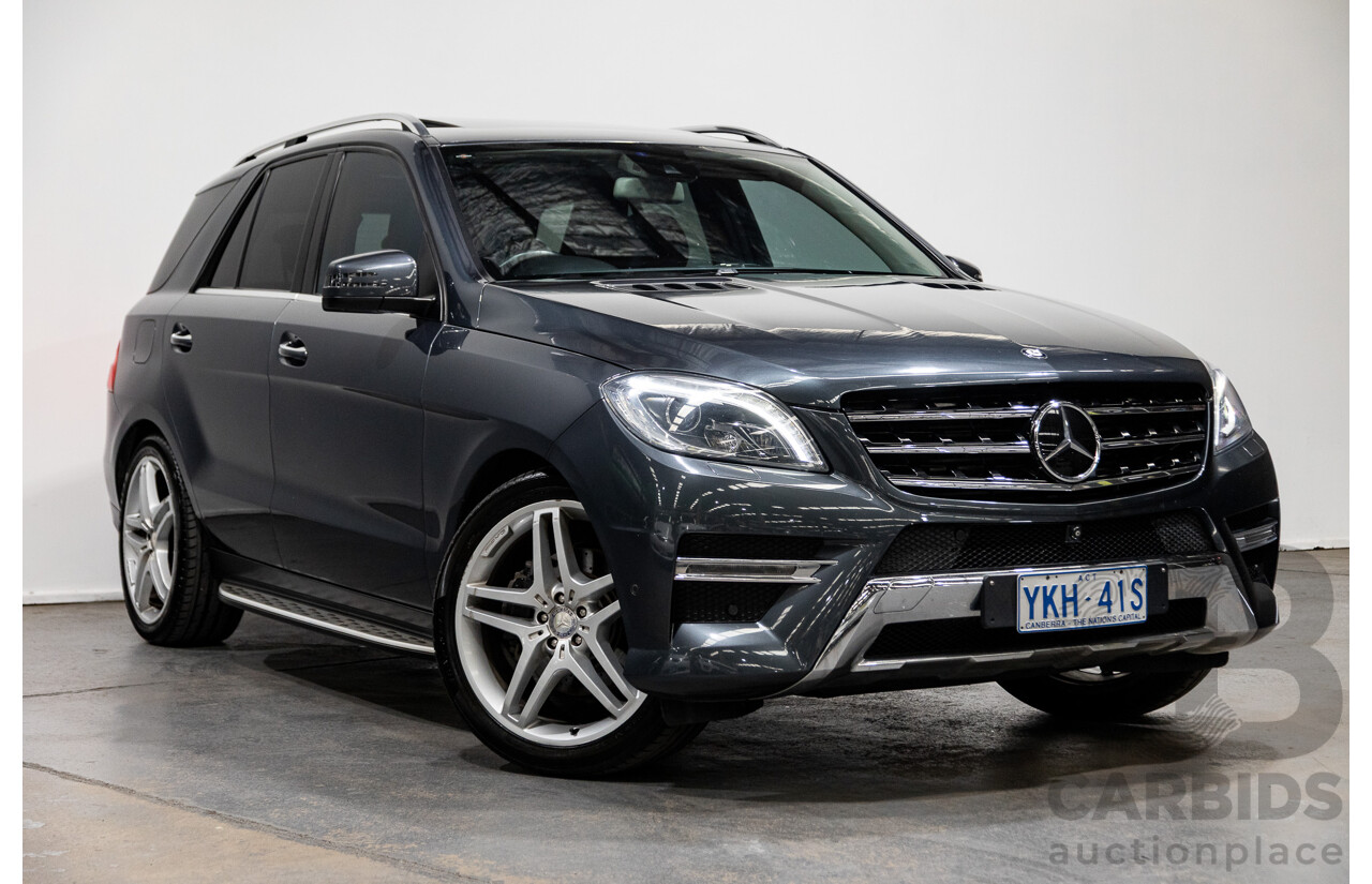 08/2014 Mercedes-Benz ML350 AMG Pack CDI BLUETEC (AWD) W166 MY14 4D Wagon Tenorite Grey Metallic Turbo Diesel 3.0L