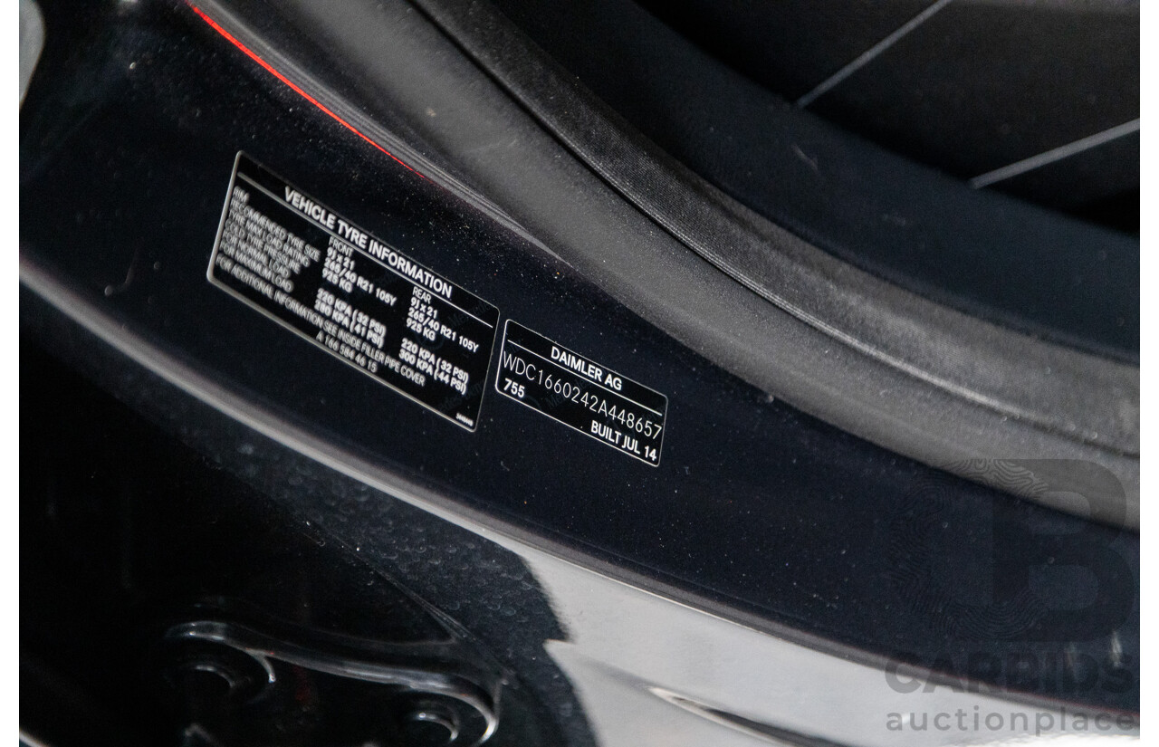 08/2014 Mercedes-Benz ML350 AMG Pack CDI BLUETEC (AWD) W166 MY14 4D Wagon Tenorite Grey Metallic Turbo Diesel 3.0L