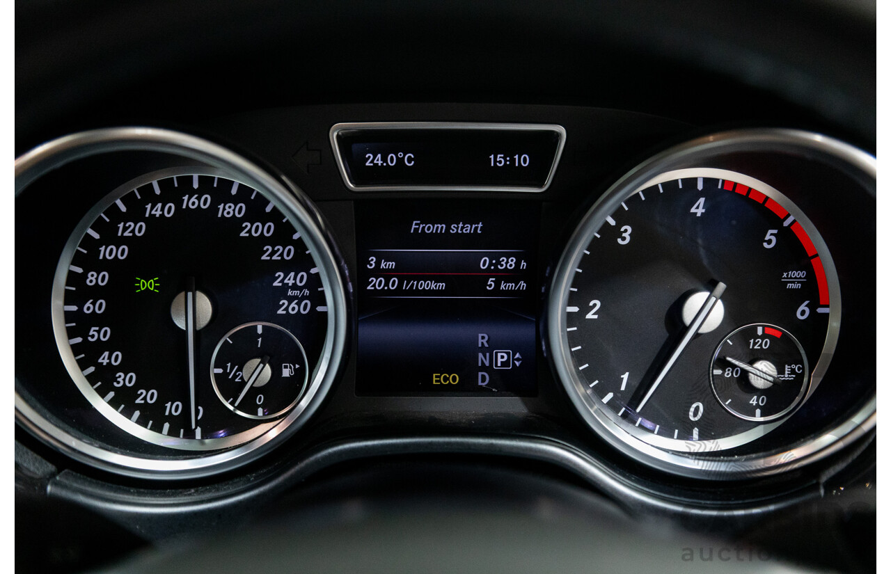 08/2014 Mercedes-Benz ML350 AMG Pack CDI BLUETEC (AWD) W166 MY14 4D Wagon Tenorite Grey Metallic Turbo Diesel 3.0L