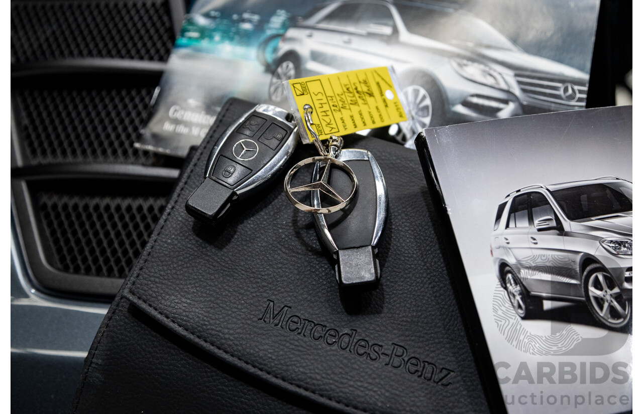 08/2014 Mercedes-Benz ML350 AMG Pack CDI BLUETEC (AWD) W166 MY14 4D Wagon Tenorite Grey Metallic Turbo Diesel 3.0L
