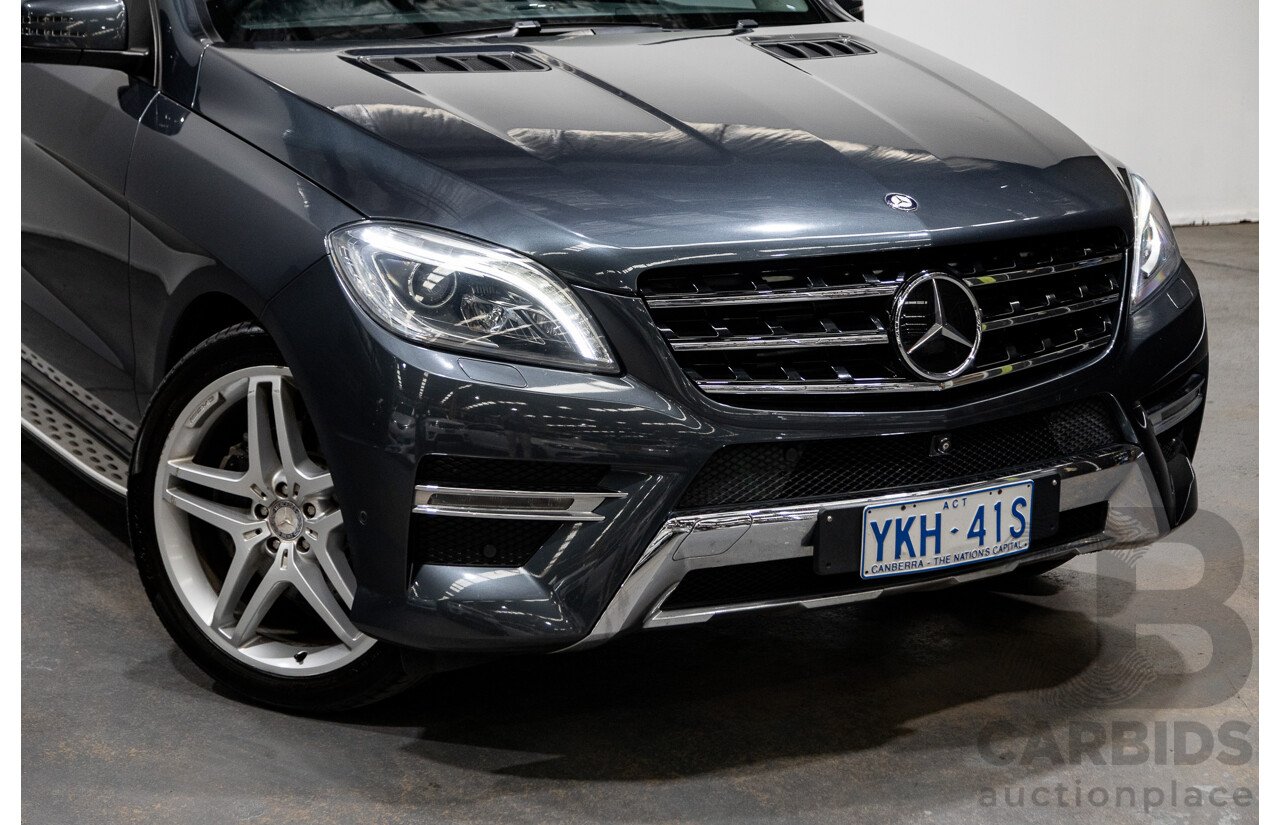 08/2014 Mercedes-Benz ML350 AMG Pack CDI BLUETEC (AWD) W166 MY14 4D Wagon Tenorite Grey Metallic Turbo Diesel 3.0L
