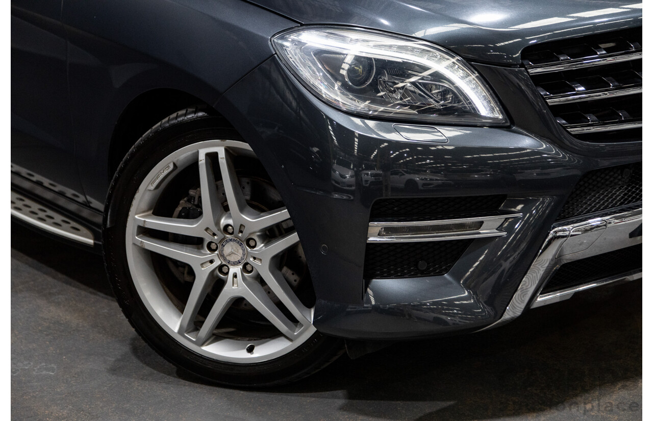 08/2014 Mercedes-Benz ML350 AMG Pack CDI BLUETEC (AWD) W166 MY14 4D Wagon Tenorite Grey Metallic Turbo Diesel 3.0L