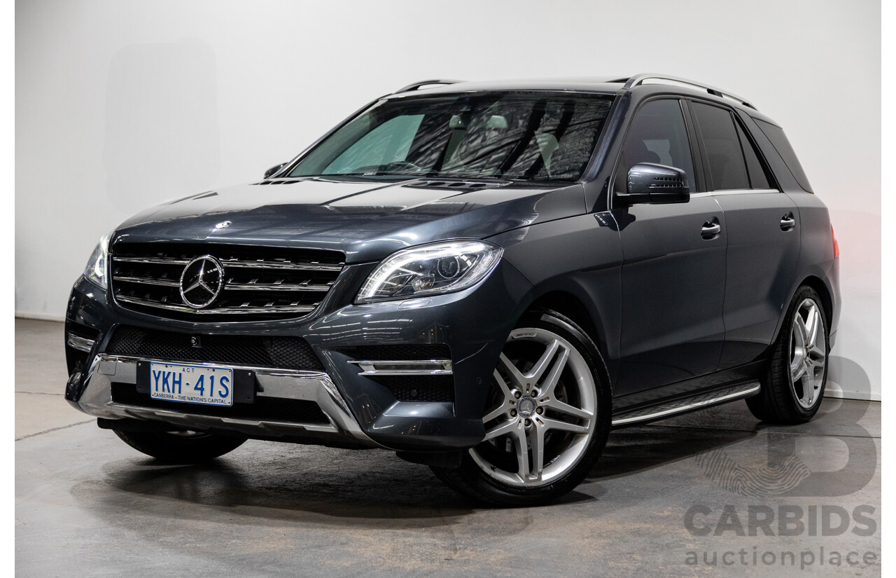08/2014 Mercedes-Benz ML350 AMG Pack CDI BLUETEC (AWD) W166 MY14 4D Wagon Tenorite Grey Metallic Turbo Diesel 3.0L