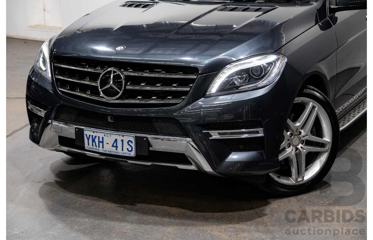08/2014 Mercedes-Benz ML350 AMG Pack CDI BLUETEC (AWD) W166 MY14 4D Wagon Tenorite Grey Metallic Turbo Diesel 3.0L