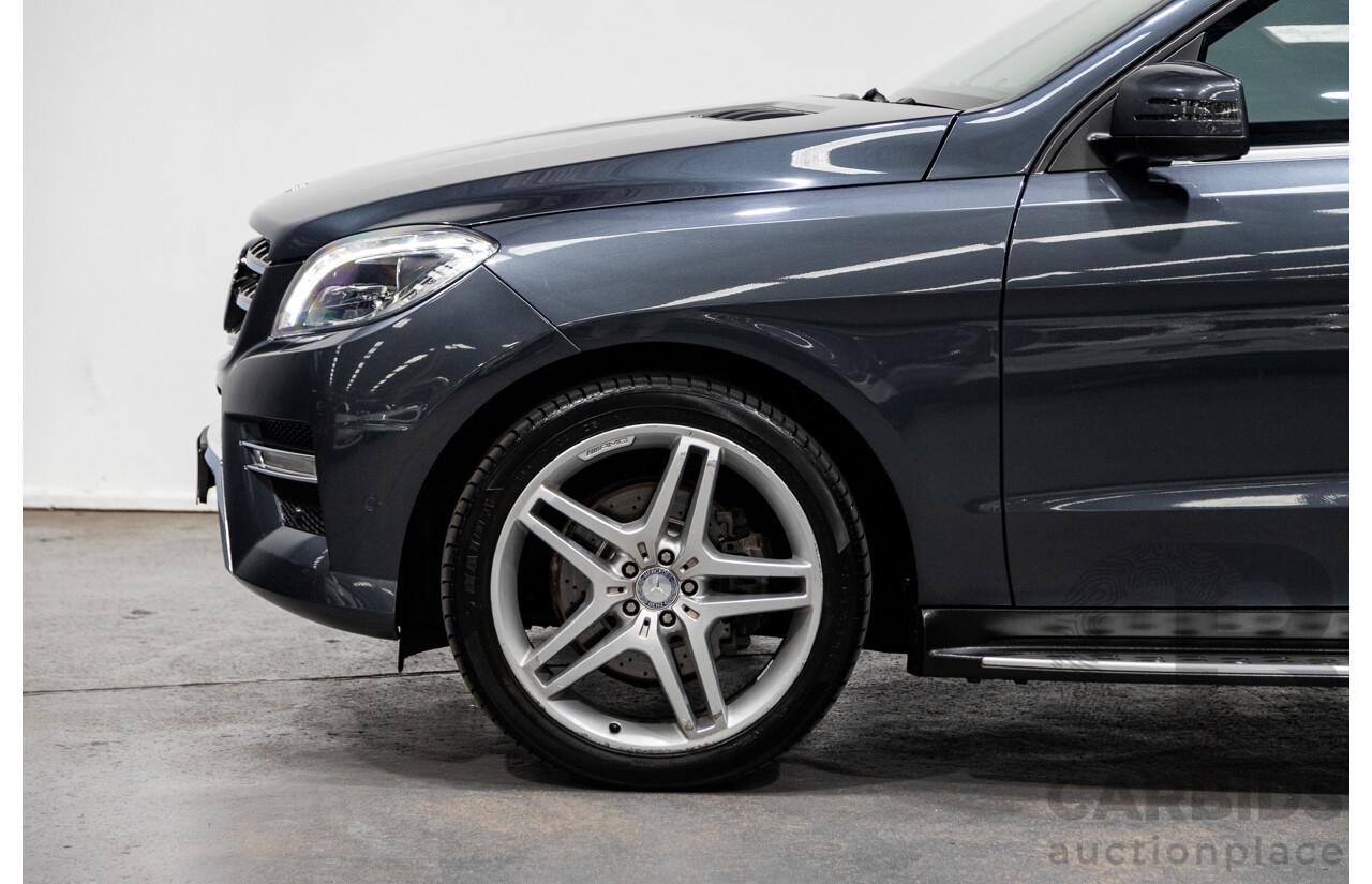 08/2014 Mercedes-Benz ML350 AMG Pack CDI BLUETEC (AWD) W166 MY14 4D Wagon Tenorite Grey Metallic Turbo Diesel 3.0L