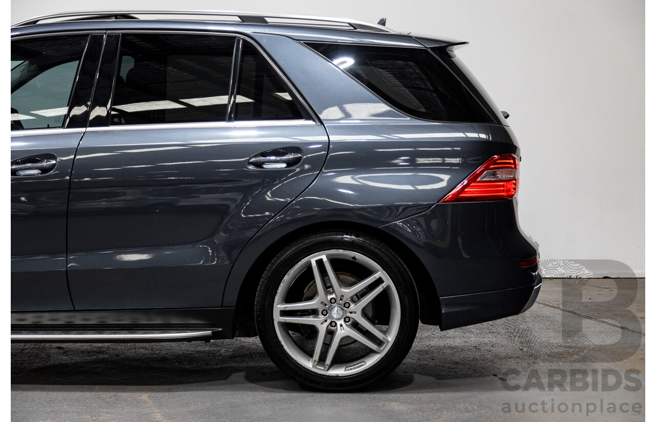 08/2014 Mercedes-Benz ML350 AMG Pack CDI BLUETEC (AWD) W166 MY14 4D Wagon Tenorite Grey Metallic Turbo Diesel 3.0L