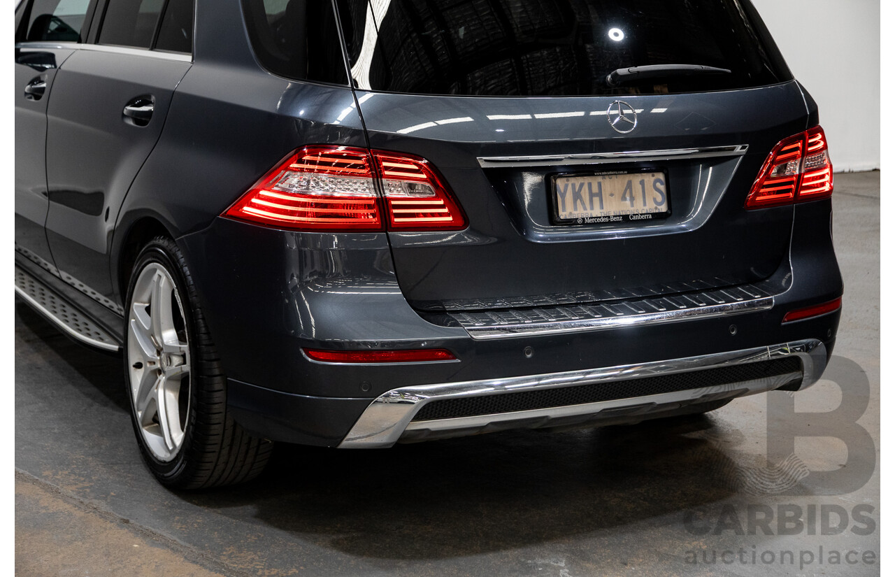 08/2014 Mercedes-Benz ML350 AMG Pack CDI BLUETEC (AWD) W166 MY14 4D Wagon Tenorite Grey Metallic Turbo Diesel 3.0L