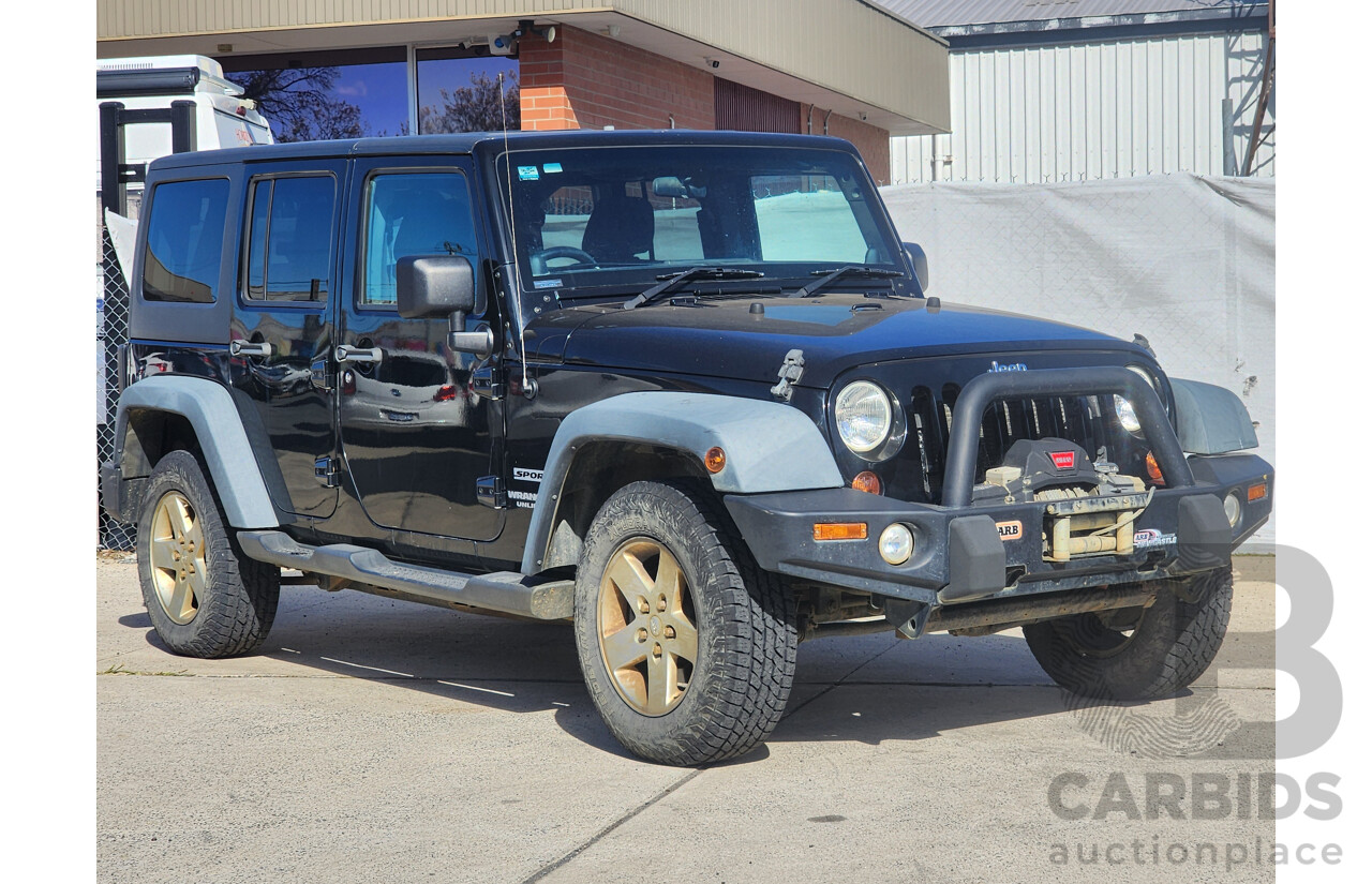 4/2012 Jeep Wrangler Unlimited Sport (4x4) JK MY12 4d Hardtop Black 3.6L
