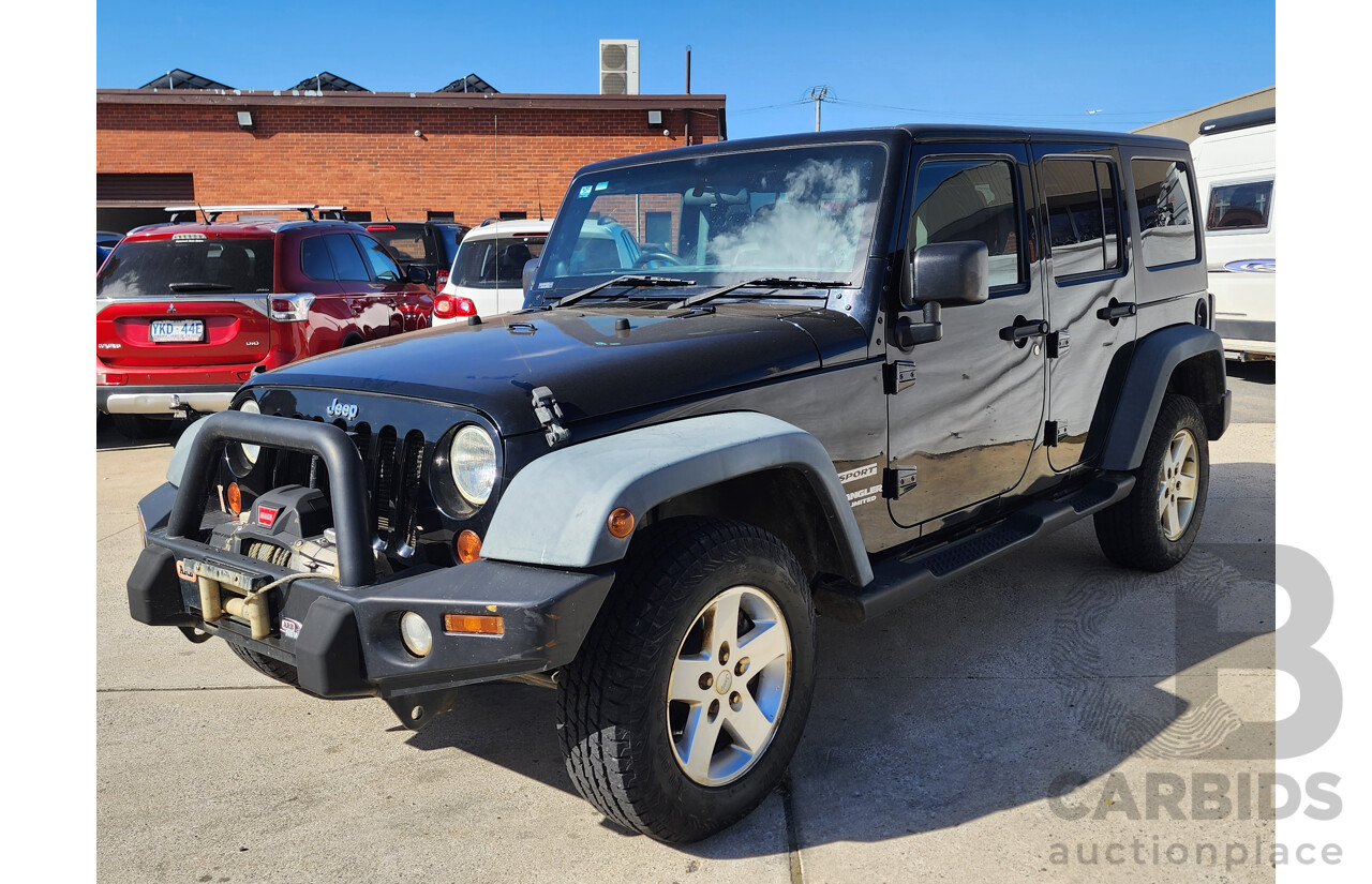 4/2012 Jeep Wrangler Unlimited Sport (4x4) JK MY12 4d Hardtop Black 3.6L
